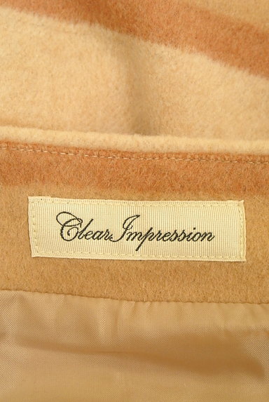 CLEAR IMPRESSION（クリアインプレッション）の古着「マルチボーダータックフレアスカート（スカート）」大画像６へ
