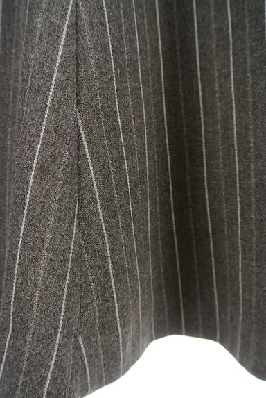 MERCURYDUO（マーキュリーデュオ）の古着「ストライプ柄膝下丈起毛スカート（ロングスカート・マキシスカート）」大画像５へ