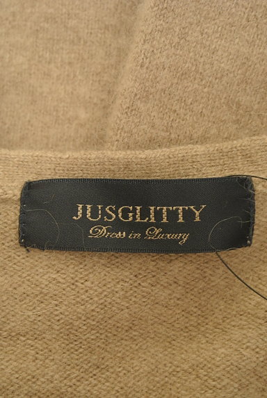 JUSGLITTY（ジャスグリッティー）の古着「サイドリブＶネック起毛ニット（セーター）」大画像６へ