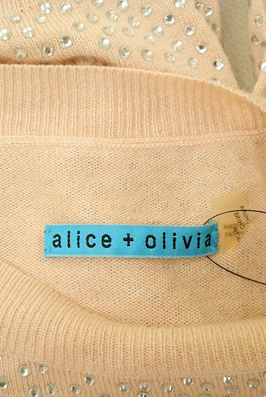 alice+olivia（アリスオリビア）の古着「ラインストーンギャザーニット（ニット）」大画像６へ