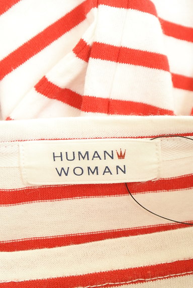HUMAN WOMAN（ヒューマンウーマン）の古着「フレンチカラーボーダーカットソー（カットソー・プルオーバー）」大画像６へ
