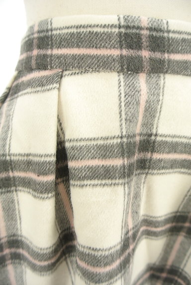 LODISPOTTO（ロディスポット）の古着「裾レースチェック柄起毛フレアスカート（スカート）」大画像４へ