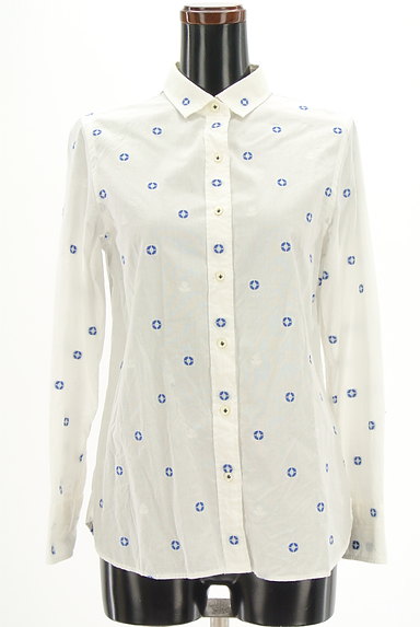 LA MARINE FRANCAISE（マリンフランセーズ）の古着「マリンマーク刺繍シャツ（カジュアルシャツ）」大画像１へ