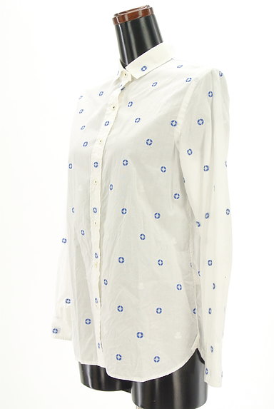 LA MARINE FRANCAISE（マリンフランセーズ）の古着「マリンマーク刺繍シャツ（カジュアルシャツ）」大画像３へ