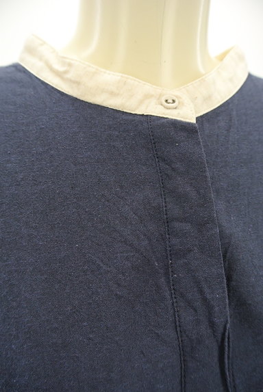 SM2（サマンサモスモス）の古着「バイカラーラインロングシャツ（カジュアルシャツ）」大画像４へ
