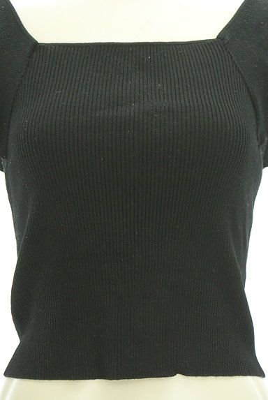 MERCURYDUO（マーキュリーデュオ）の古着「フレア袖コンパクトリブニット（ニット）」大画像５へ