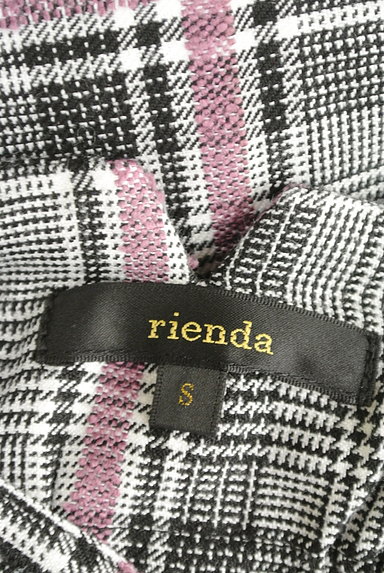 rienda（リエンダ）の古着「ストラップ付チェック柄ワイドパンツ（パンツ）」大画像６へ