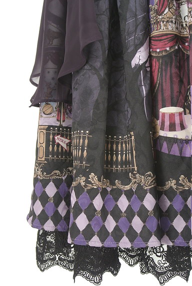 axes femme（アクシーズファム）の古着「サーカス柄サロペットスカート（オーバーオール・サロペット）」大画像５へ