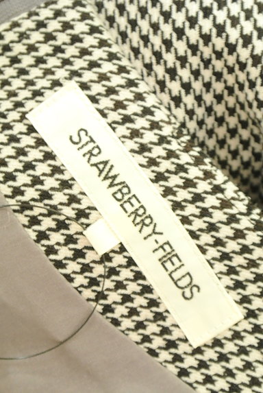 STRAWBERRY-FIELDS（ストロベリーフィールズ）の古着「千鳥格子柄ベルトデザインワンピース（ワンピース・チュニック）」大画像６へ