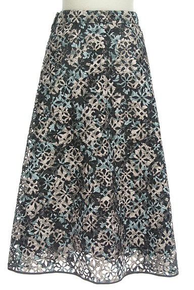 STRAWBERRY-FIELDS（ストロベリーフィールズ）の古着「花編柄フレアマキシスカート（スカート）」大画像２へ