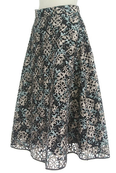 STRAWBERRY-FIELDS（ストロベリーフィールズ）の古着「花編柄フレアマキシスカート（スカート）」大画像３へ