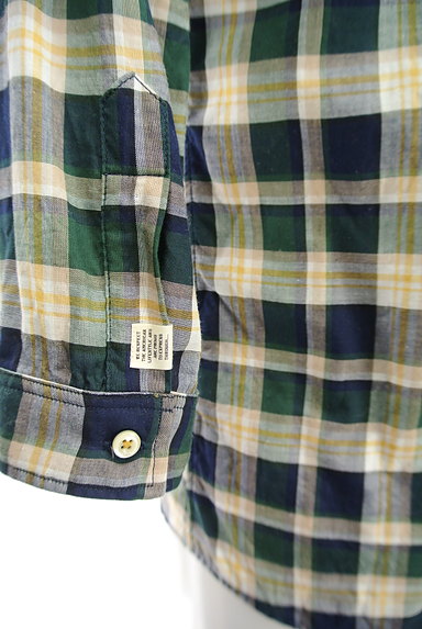 291295=HOMME（２９１２９５オム）の古着「七分袖タータンチェックシャツ（カジュアルシャツ）」大画像５へ