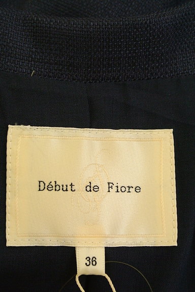 Debut de Fiore by LAISSE PASSE（デビュー・ド・フィオレ）の古着「リネンライクテーラードジャケット（ジャケット）」大画像６へ