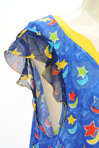 TSUMORI CHISATO（ツモリチサト）の古着「星＆月柄フリル袖ワンピース（ワンピース・チュニック）」大画像４へ