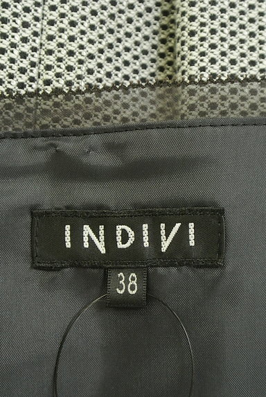 INDIVI（インディヴィ）の古着「スクエアネック膝下丈ワンピース（ワンピース・チュニック）」大画像６へ