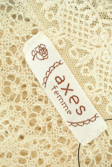 axes femme（アクシーズファム）の古着「チェーン付き透かし編みボレロ（カーディガン・ボレロ）」大画像６へ
