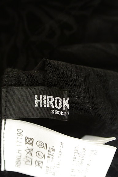 HIROKO KOSHINO（ヒロココシノ）の古着「フロッキープリントチュールカットソー（カットソー・プルオーバー）」大画像６へ