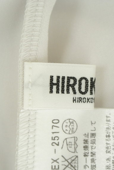 HIROKO BIS（ヒロコビス）の古着「フロント刺繍チュール袖カットソー（カットソー・プルオーバー）」大画像６へ