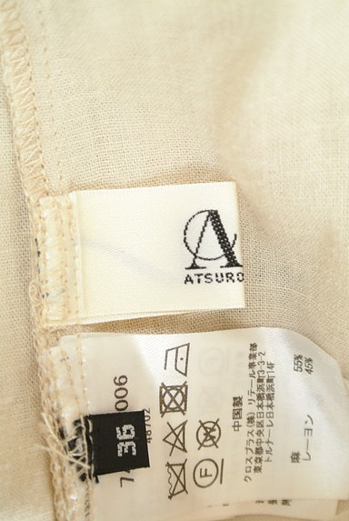 ATSURO TAYAMA（アツロウ　タヤマ）の古着「バックリボンリネン混カットソー（カットソー・プルオーバー）」大画像６へ