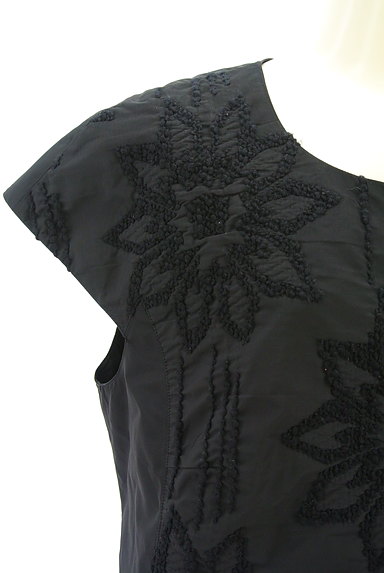 HIROKO BIS（ヒロコビス）の古着「花刺繍フレンチスリーブジャケット（ジャケット）」大画像４へ