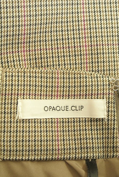 OPAQUE.CLIP（オペークドットクリップ）の古着「ミモレ丈チェック柄スカート（ロングスカート・マキシスカート）」大画像６へ