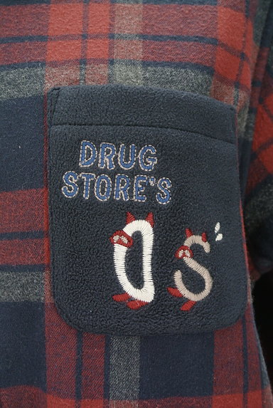 drug store's（ドラッグストアーズ）の古着「裏フリースロングフランネルシャツ（カジュアルシャツ）」大画像４へ
