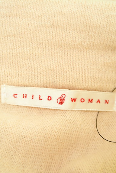 CHILD WOMAN（チャイルドウーマン）の古着「花柄刺繍ロールカラーニット（ニット）」大画像６へ