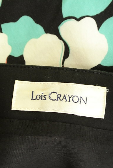 Lois CRAYON（ロイスクレヨン）の古着「バイカラーフラワーロングワンピース（ワンピース・チュニック）」大画像６へ