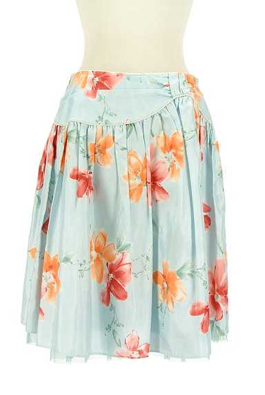 Lois CRAYON（ロイスクレヨン）の古着「サテン調花柄フレアスカート（スカート）」大画像１へ