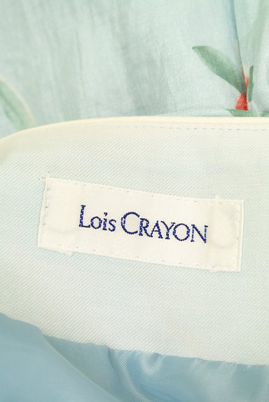 Lois CRAYON（ロイスクレヨン）の古着「サテン調花柄フレアスカート（スカート）」大画像６へ