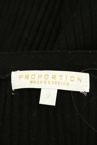PROPORTION BODY DRESSING（プロポーションボディ ドレッシング）の古着「パールビジューリブカーディガン（カーディガン・ボレロ）」大画像６へ