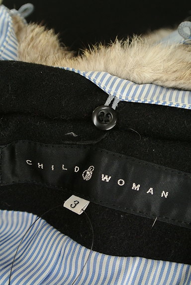 CHILD WOMAN（チャイルドウーマン）の古着「ファー付け襟ロングウールコート（コート）」大画像６へ