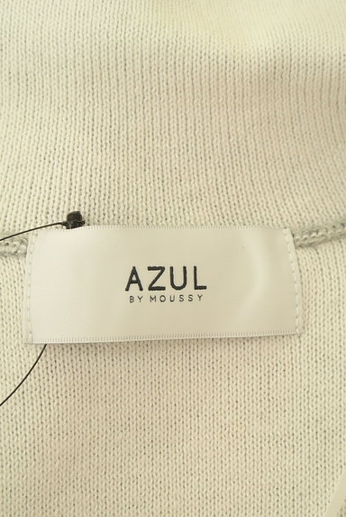 AZUL by moussy（アズールバイマウジー）の古着「襟付きハイゲージロングニットカーデ（カーディガン・ボレロ）」大画像６へ