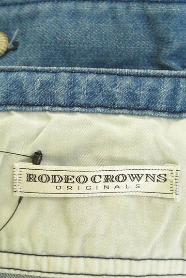 RODEO CROWNS（ロデオクラウン）の古着「７分袖刺繍デニムワンピース（ワンピース・チュニック）」大画像６へ