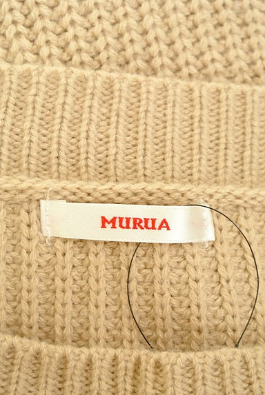MURUA（ムルーア）の古着「ボートネックワッフルニット（ニット）」大画像６へ