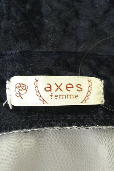 axes femme（アクシーズファム）の古着「シアーレース切替ベロアカットソー（カットソー・プルオーバー）」大画像６へ