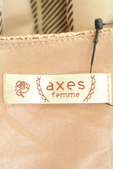 axes femme（アクシーズファム）の古着「刺繍チェックフレアオールインワン（コンビネゾン・オールインワン）」大画像６へ