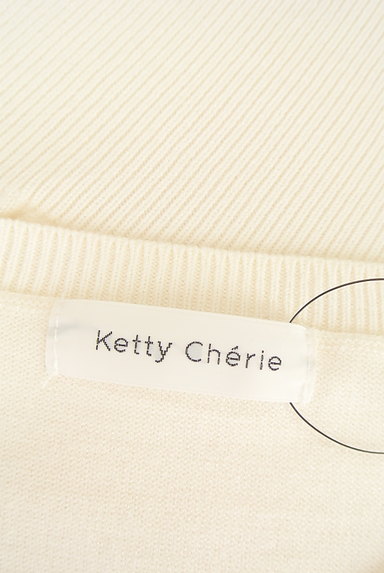 Ketty Cherie（ケティ シェリー）の古着「チュールパフスリーブ切替ニット（ニット）」大画像６へ