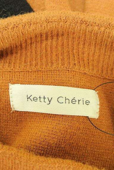 Ketty Cherie（ケティ シェリー）の古着「バイカラーニットワンピース（ワンピース・チュニック）」大画像６へ