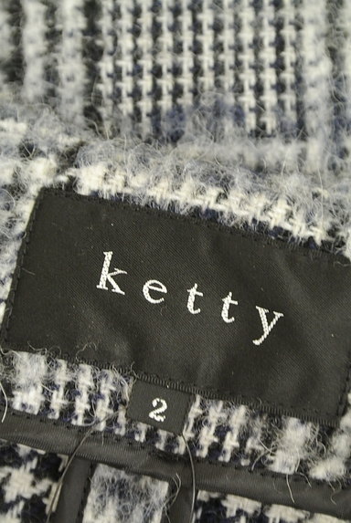 ketty（ケティ）の古着「千鳥チェックノーカラーコート（コート）」大画像６へ