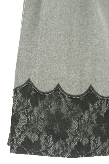 Feroux（フェルゥ）の古着「裾レースタックフレアスカート（スカート）」大画像５へ