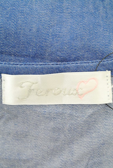 Feroux（フェルゥ）の古着「刺繍入りシャンブレーセットアップ（セットアップ（ジャケット＋スカート））」大画像６へ