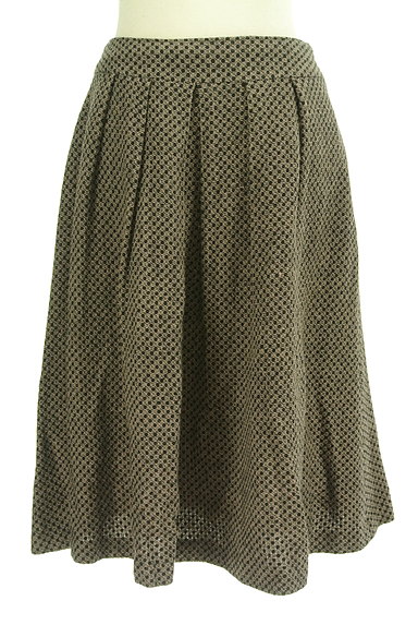 Jocomomola（ホコモモラ）の古着「タックフレアミモレスカート（ロングスカート・マキシスカート）」大画像１へ