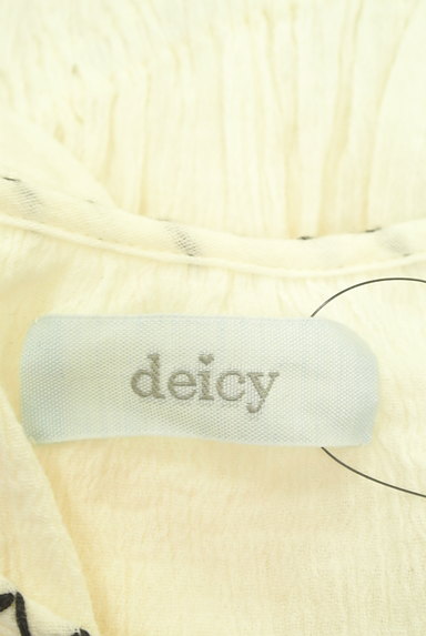 deicy（デイシー）の古着「タッセル花刺繍ペプラムカットソー（カットソー・プルオーバー）」大画像６へ