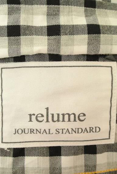 JOURNAL STANDARD relume（ジャーナルスタンダード レリューム）の古着「モノトーンチェックシャツ（カジュアルシャツ）」大画像６へ