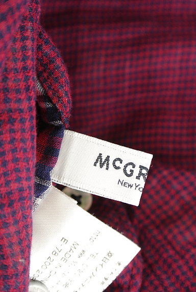 McGREGOR（マックレガー）の古着「バンドカラーチェック柄コットンシャツ（カジュアルシャツ）」大画像６へ
