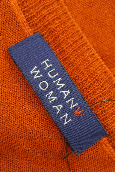 HUMAN WOMAN（ヒューマンウーマン）の古着「ウエストドロストキーネックカットソー（ニット）」大画像６へ