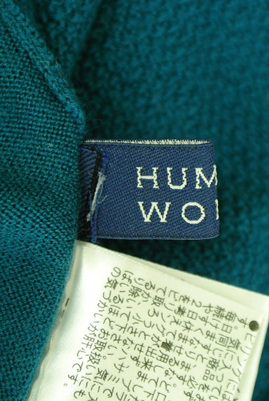 HUMAN WOMAN（ヒューマンウーマン）の古着「リブ襟編地切替ハイゲージニット（ニット）」大画像６へ