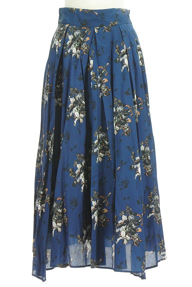 COMME CA（コムサ）の古着「ランダム裾花柄ロングスカート（ロングスカート・マキシスカート）」大画像１へ