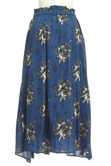 COMME CA（コムサ）の古着「ランダム裾花柄ロングスカート（ロングスカート・マキシスカート）」大画像２へ